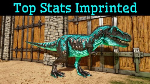 ARK Survival Ascended PvE Top Stats Rex 869m imprinted nice colors PC/XBOX/PS5 - Afbeelding 1 van 19