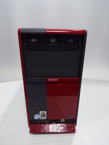 ASUS VENTO MB Chassis Computer Mid Tower Case RED Black + 650W PSU + DVD Drive - Picture 4 of 10