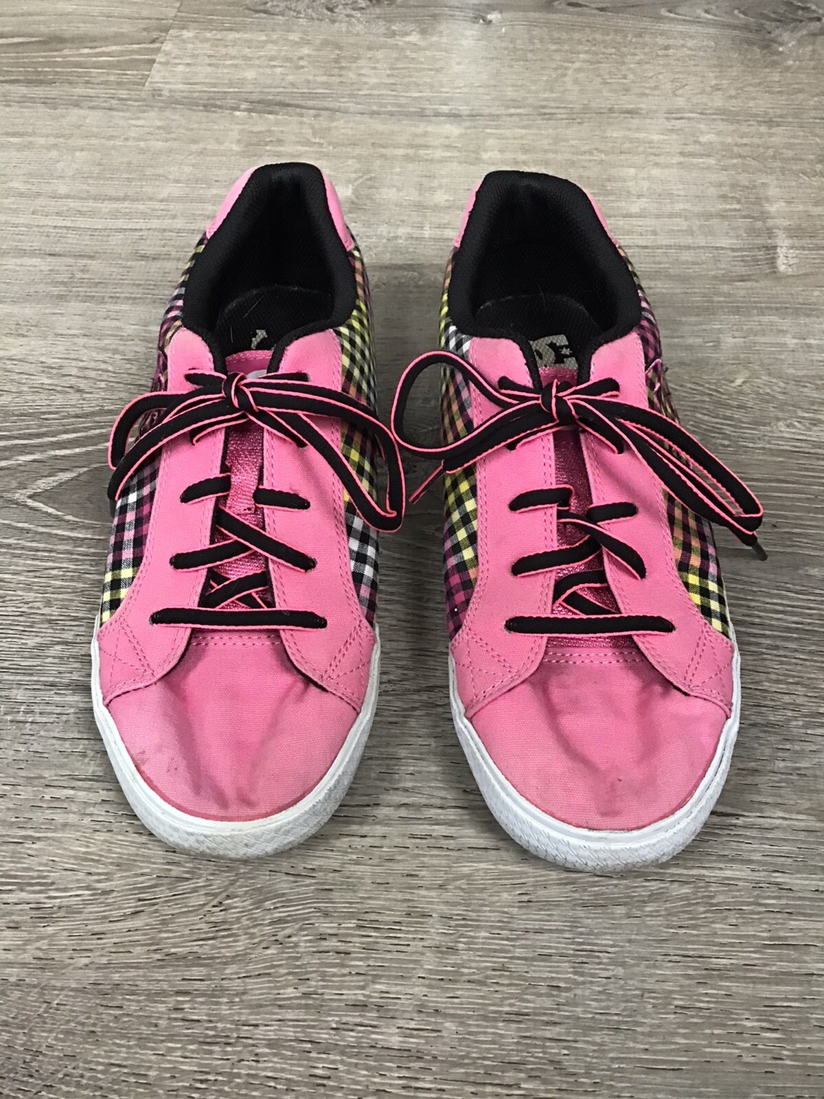 DC Skate Shoes Vintage Charlotte Black/Pink 303078 Wo… Gem