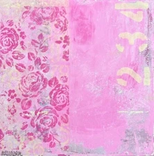 Abstract Painting on Paper, Numeric Painting, Acrylic Painting, Modern Painting