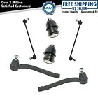 6 Piece Front Steering & Suspension Kit Ball Joints Tie Rods Sway Bar End Links