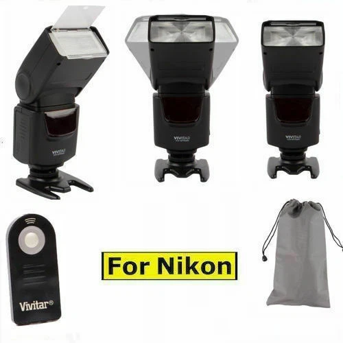 TTL AUTOFOCUS PRO ZOOM FLASH + CHARGER + DIFFUSER + REMOTE FOR NIKON D3400 - Image 2 of 4
