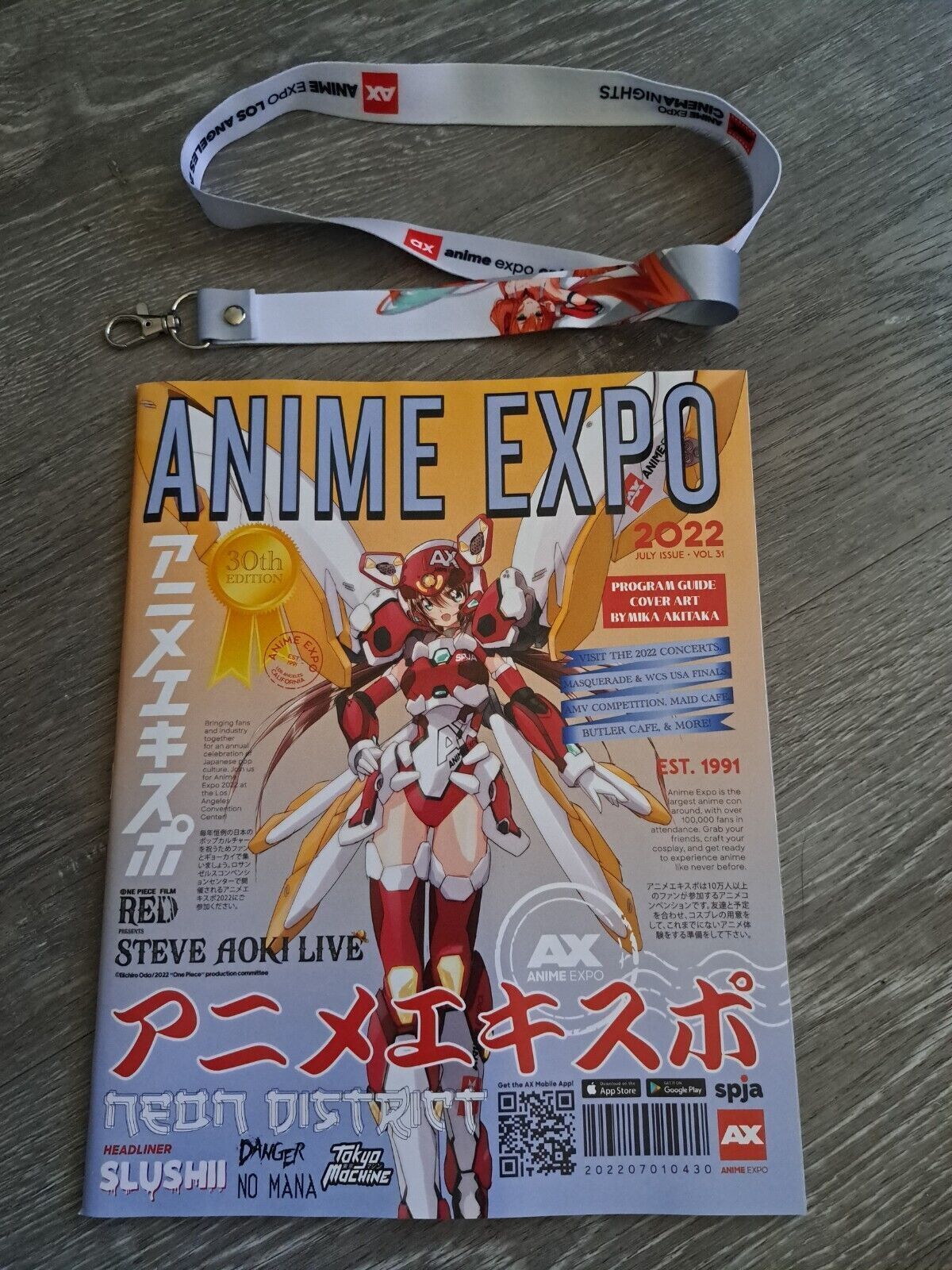 Sac Anime Sacramento California Expo Convention VIP weekend Pass Lanyard  Mix Lot