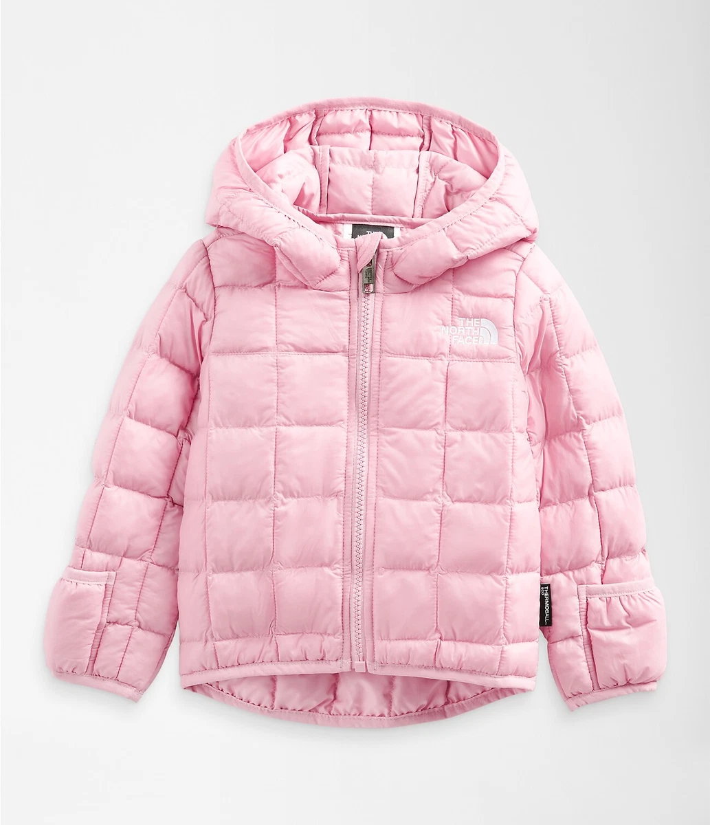 North face light hotsell pink puffer jacket