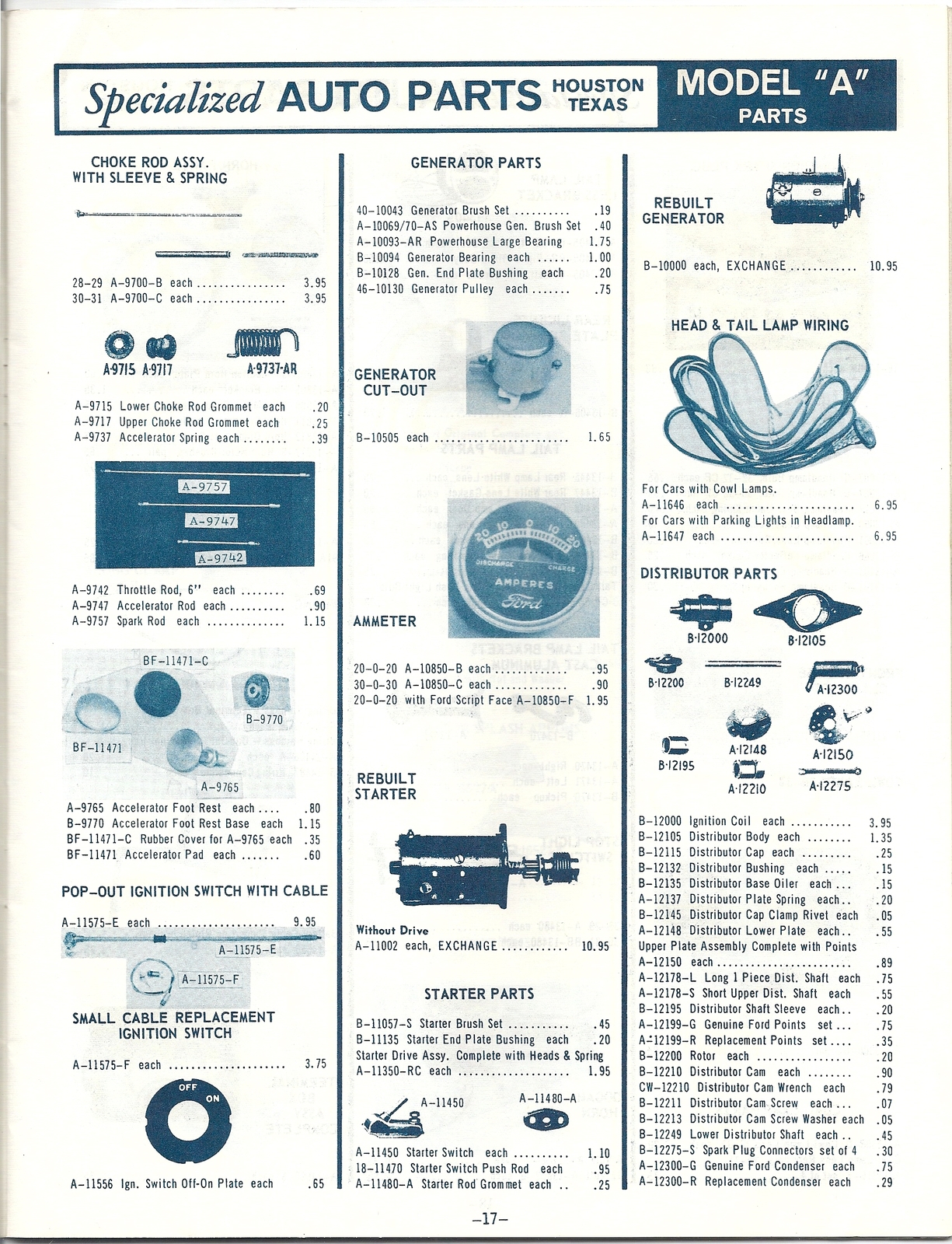 Specialized Auto Parts Houston Texas 1966 Catalog eBay