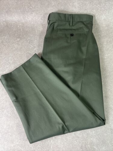 Lands End Green Chinos Trousers Wait 42 Leg 39 - Picture 1 of 17