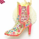 Fashion Women's Pink Enamel Boots Pendant Necklace – Crystal Charm, Adjustable Chain