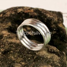 Triple band ring, 925 Sterling Silver ring Everyday Wear Ring Christmas Gift L3