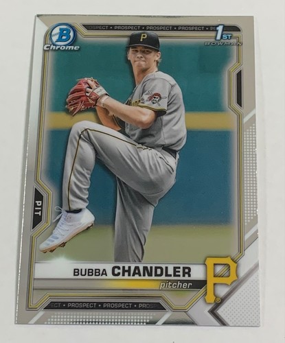 2021 Bowman Chrome Draft Bubba Chandler 1st First Rookie #BDC41 Pirates RC