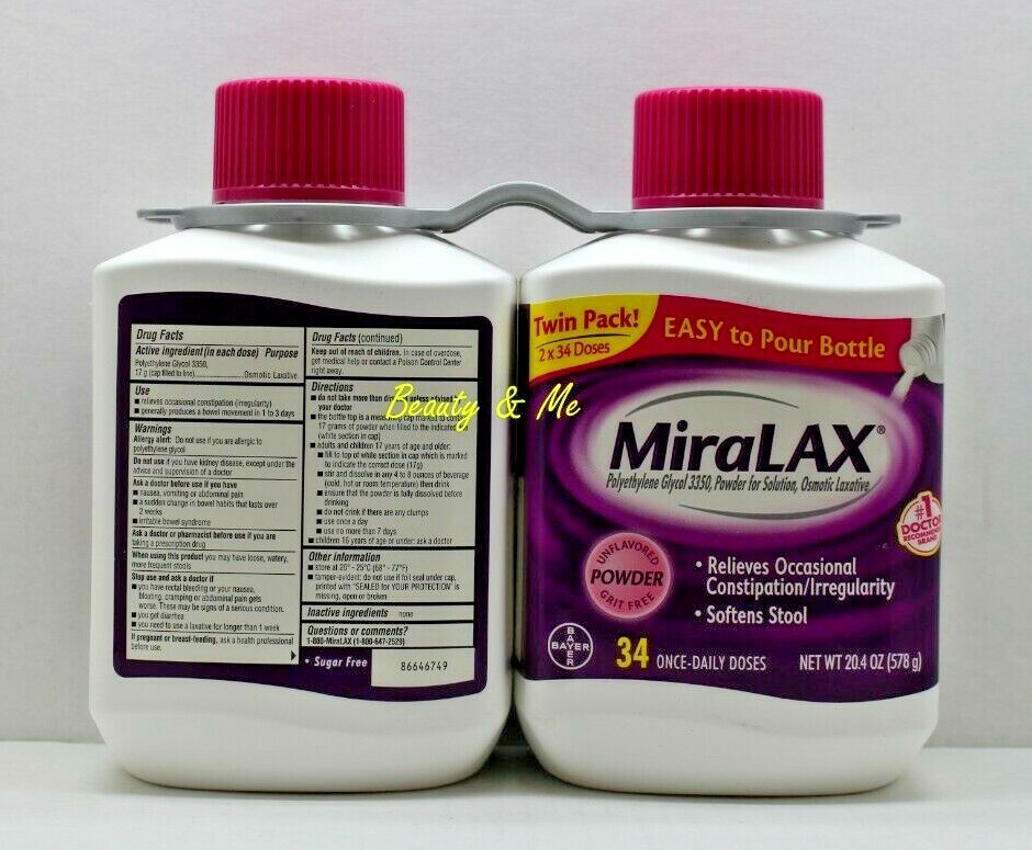 Miralax Powder Laxative 68 Doses, 40.8 Ounces 41100564542 eBay