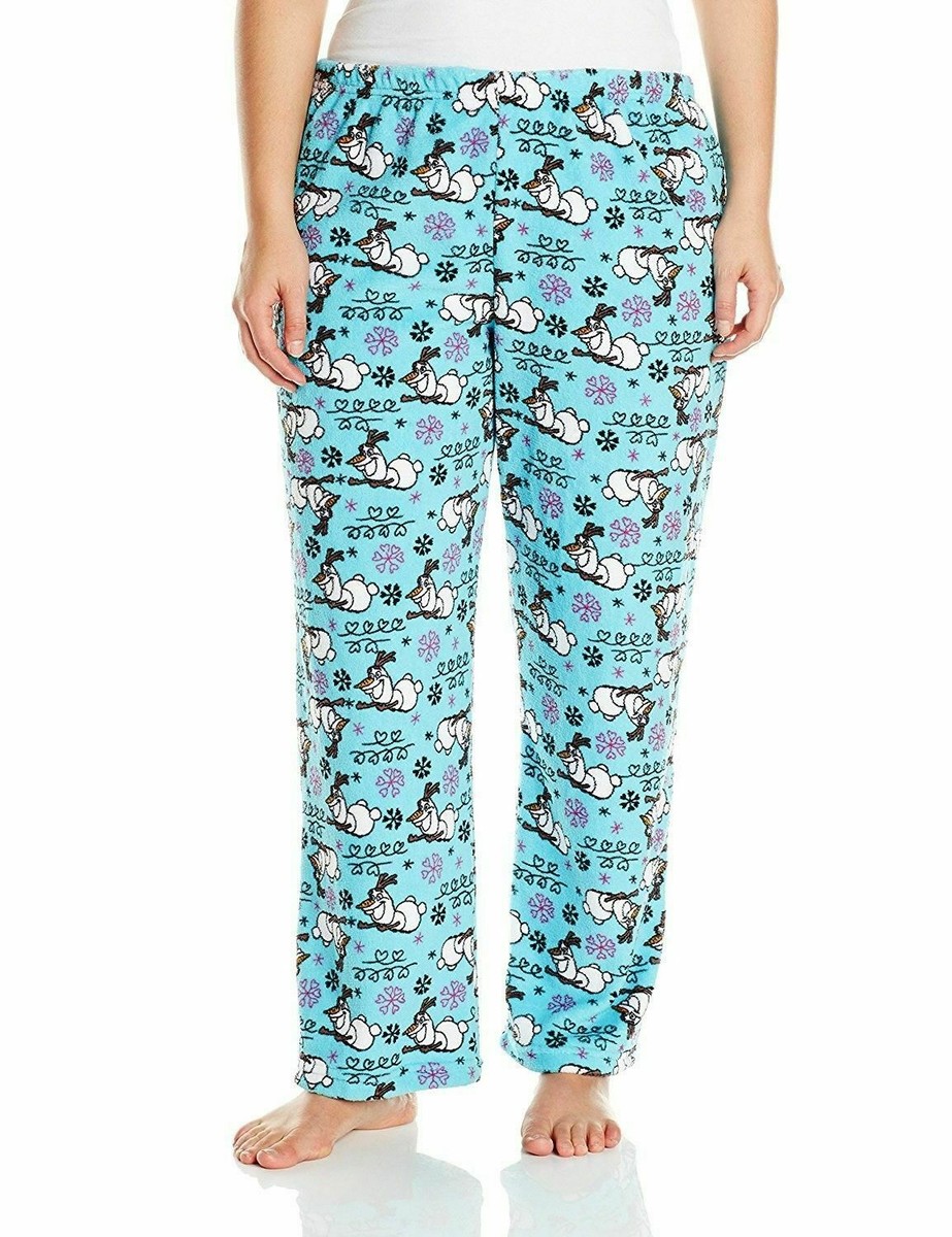 Frozen Olaf Pajamas Womens Pants Size Medium Large Plus 2X, 3X