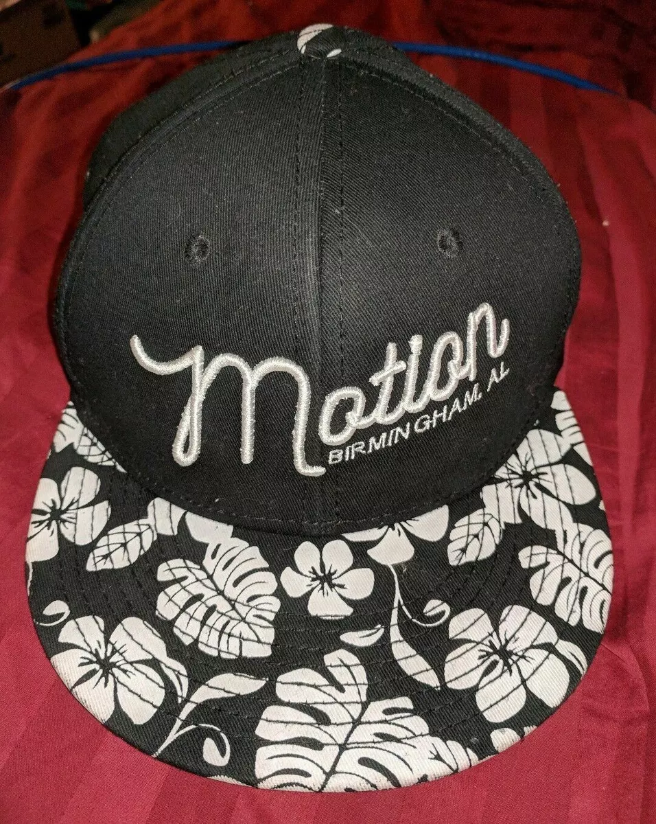 Motion Industries Snapback Hat Cap Black White Birmingham Al