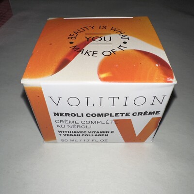 NIB Volition Neroli COMPLETE Creme Full Sz 1.7 oz Vitamin C Collagen Vegan