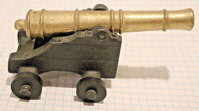 Vintage Cast Iron Brass Toy Cannon Penncraft Mt Penn PA #574 UC Vintage Cast Iron Brass Toy Cannon Penncraft Mt Penn PA #574 UC