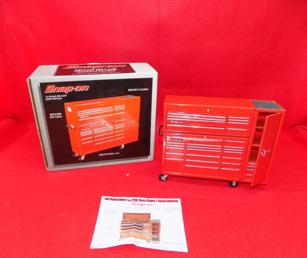 Snap On Tools 1/8 Scale Die Cast Tool Box Bank KRA5208 KRA5012