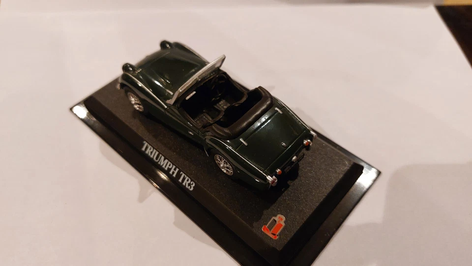 TRIUMPH TR3 1955 1/43 DEL PRADO VERT - Photo 3/4