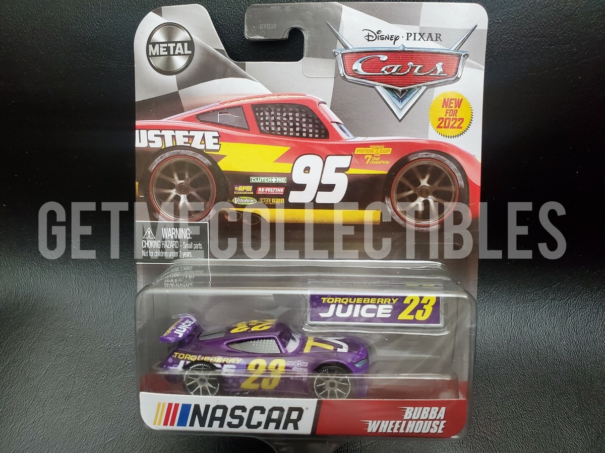 DISNEY CARS NASCAR SERIES BUBBA WHEELHOUSE TORQUBERRY METAL 2022