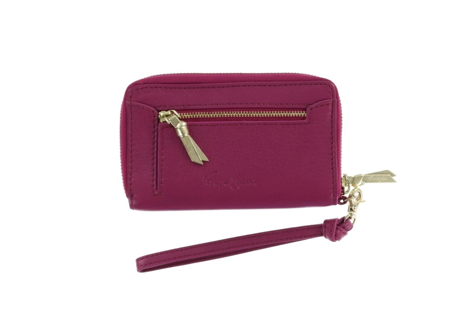 Cartera de muñeca Foley & Corinna 165565 City Chatter de cuero magenta para mujer Foto 2 de 3
