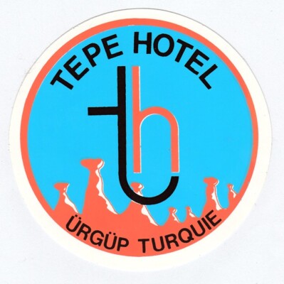 ÉTIQUETTE HOTEL LABEL TURQUIE TURKEY URGUP TEPE HOTEL