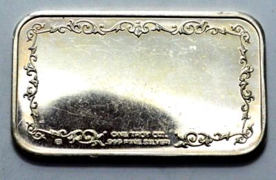 VINTAGE 1 OZ 999 SILVER BAR LOWES RARE COINS CROWN MINT