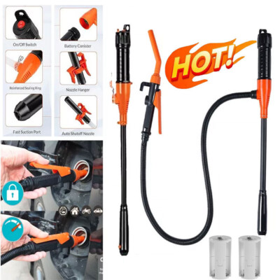 Liquid Transfer Siphon Pump 2.4 GPM Battery Powered For Gasoline Oil Water Fuel