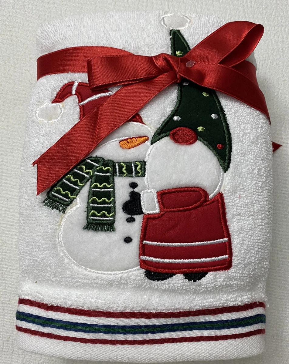 Tuelaly Christmas Kitchen Towels and Dishcloths,Merry Christmas Tree  Snowman Dish Towels,Gnome Red Buffalo Plaid Truck Holiday Tea Hand Towels  Housewarming Gifts for New Home Bathroom Decorations 