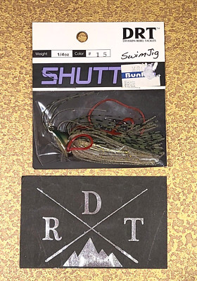 DRT Division Rebel Tackles ''SHUTTLE'' SWIM JIG 1/4 oz #15 B CRYSTAL  FREE SHIP