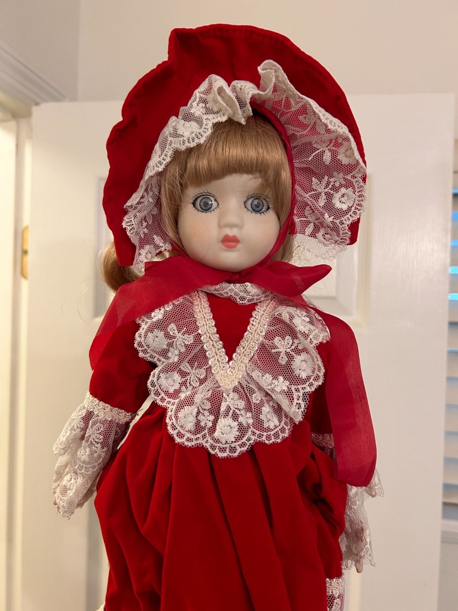 Vintage Porcelain Doll Little Red Riding Hood (Taiwan) | eBay