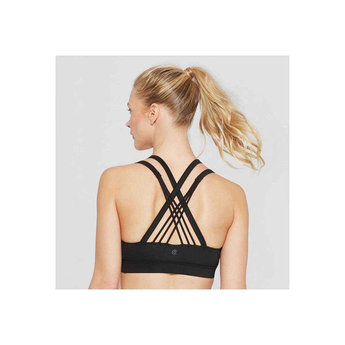 Women's Medium Support Strappy Sports Bra - Champion - Black XS #dp2