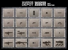 Acid Rain World Standard Weapon Agurts Set 3 Bucks Team - 1/18 3.75"