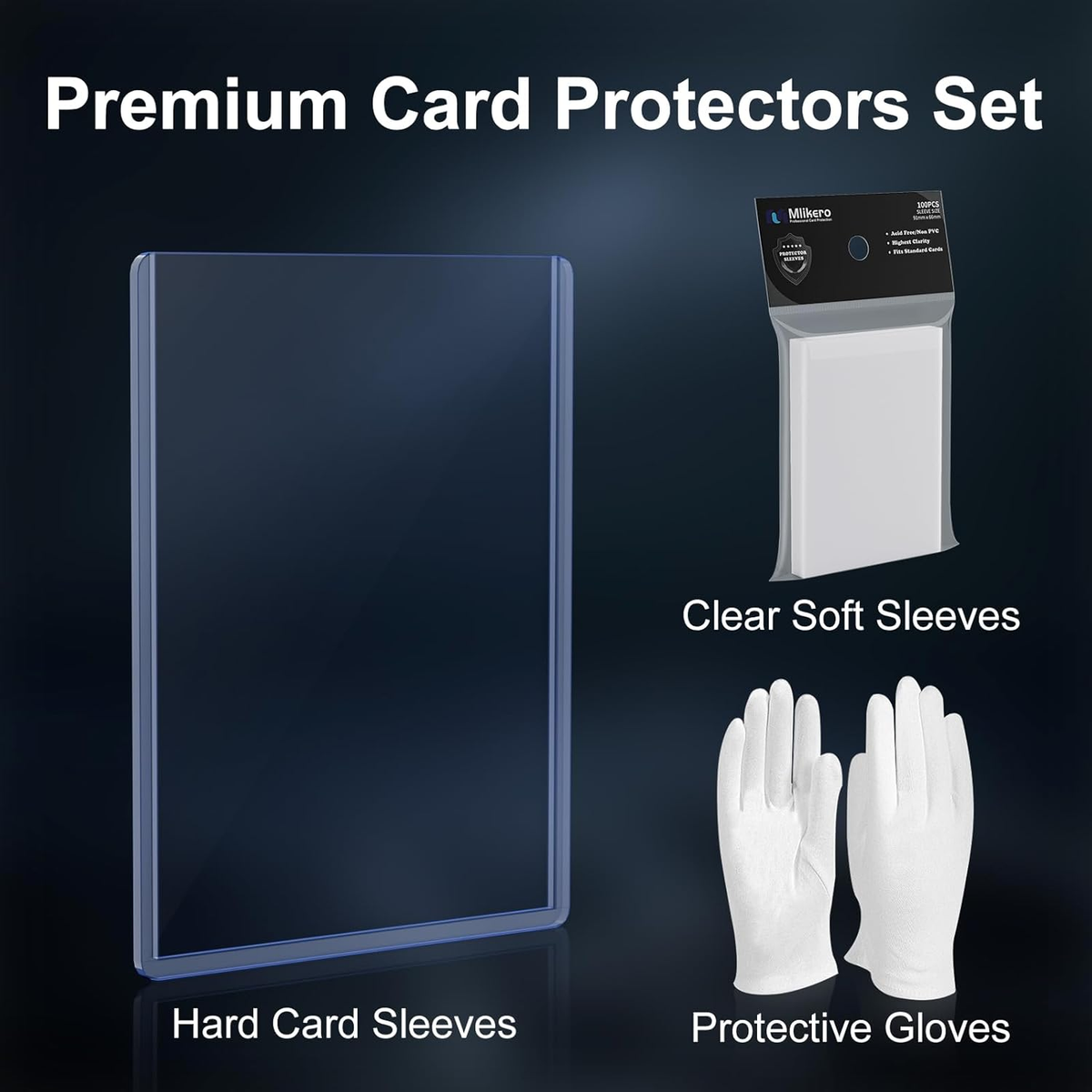 1000 Hard Plastic Card Sleeves for Baseball & Football Cards - 3"x4 | eBay