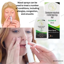 Homeopathy Nasal Spray For Nasal Congetion including allergies Nose Blockage pk2