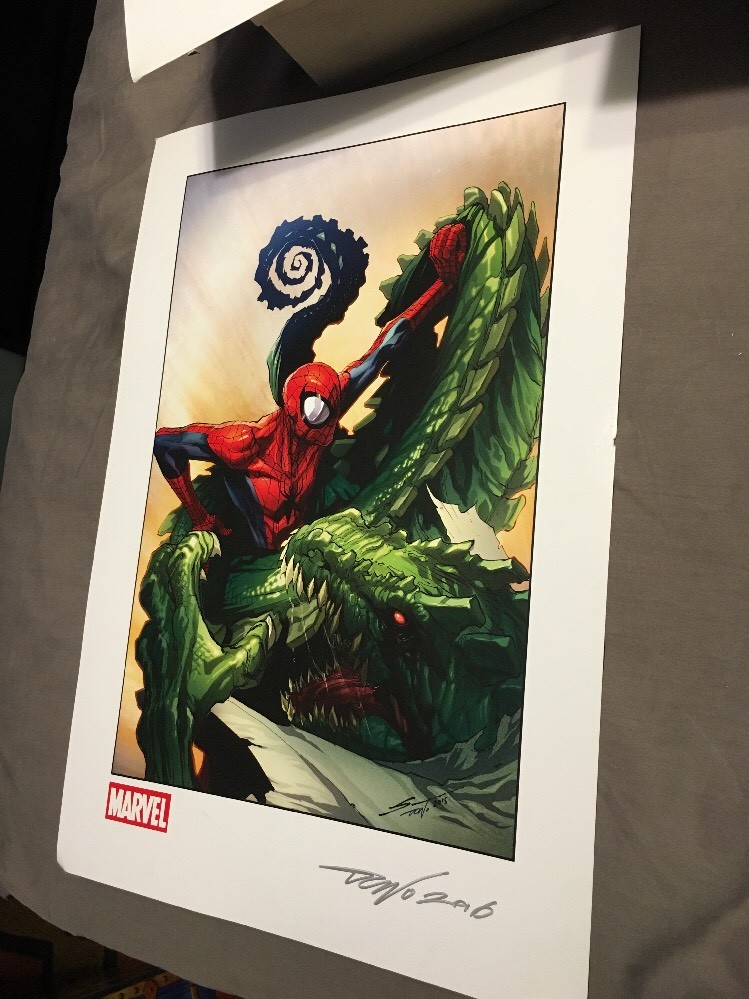 AMAZING SPIDER-MAN SDCC ART PRINT Lithograph Killer Croc Dono