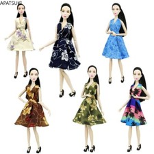 Flower Countryside Floral Dress For 11.5" Doll Clothes Outfits 1/6 Accessories