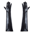 Patent Leather Wet Look Arm Length Gloves Opera Gloves Woman Roleplay Woman New — photo 1