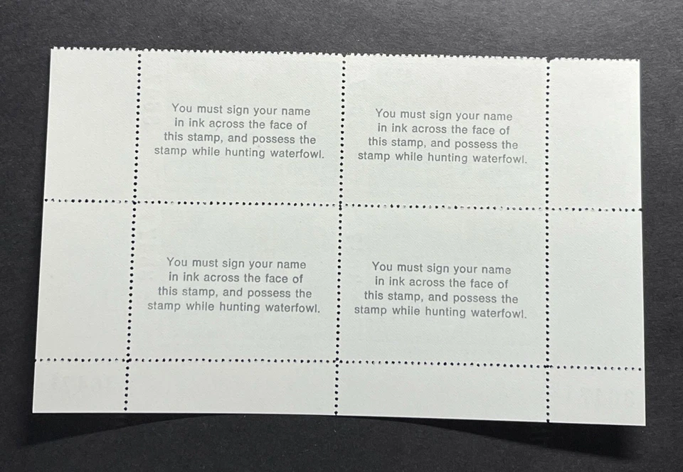 WTDstamps - 1987 MAINE - Block - State Duck Stamp - Lot1 - Mint OG NH  - Image 2 of 2