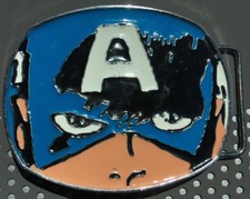 Classic Marvel Comics Avenger Captain America Face Belt Buckle NEW Vintage