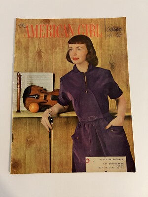 The American Girl Magazine September 1951 VTG Girl Scouts Fraternal Mid Century