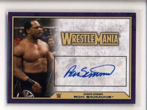 RON-SIMMONS-2014-TOPPS-WWE-WRESTLEMANIA-AUTOGRAPH-AUTO-AN215