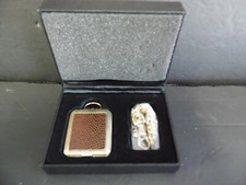 BROWN LEATHER POCKET WATCH UNBRANDED
