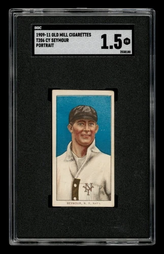 1909-11 T206 Set-Break Cy Seymour Portrait Old Mill SGC 1.5 FR