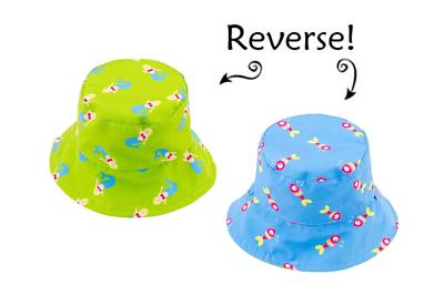 FlapJackKids Reversible Baby Sunhat UPF 50+ X-Small (0 - 6 mo