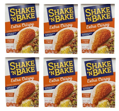 Shake 'N Bake Extra Crispy Seasoned Coating Mix, 6-Pack, 5 oz Boxes Chicken Pork