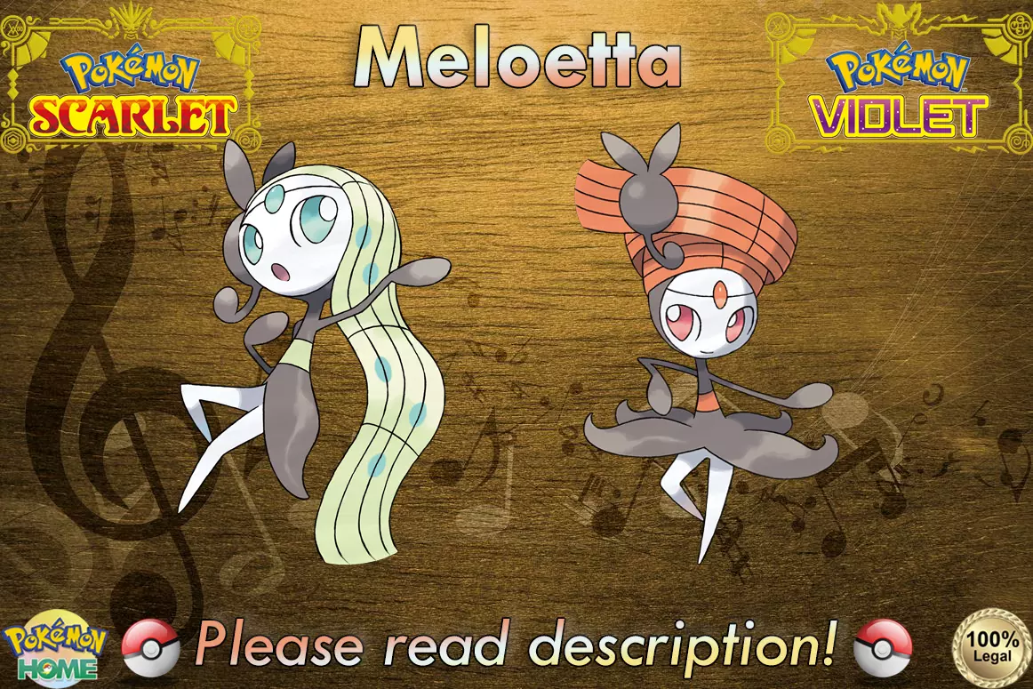 Meloetta shiny 6 IV : Pokemon Ecarlate Violet /Pokemon Scarlet