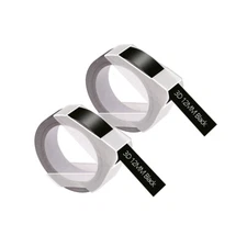 2PK Compatible for Dymo 3D Emobssing Tapes 521209 Label Maker 12mm Self-Adhesive