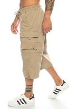 Herren Bermuda Cargo-Shorts Capri-Hose abnehmbare Beine Zipp-Off 3/4 kurze Hose 