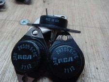 JANTX2N3055 2N3055 RCA CRC NPN HIGH POWER SIL...