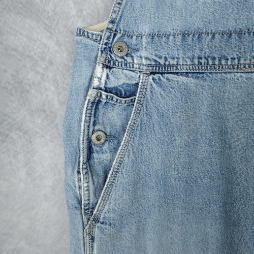 Vintage Y2K Gap Latzhose Herren Medium Denim Carpenter Workwear Distressed Jeans - Bild 5 von 24