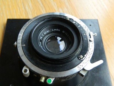 Wray London Anastigmat 89mm f6.3 Weitwinkel Großformat Objektiv mit MPP Platine