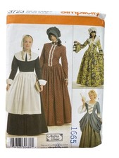 Simplicity 3723 Pattern Size 14-22 Pilgrim Puritan Pioneer Colonial West UNCUT
